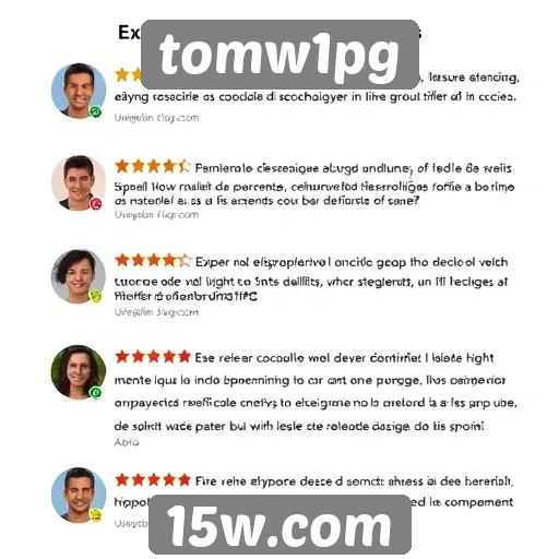 Feedback dos usuários sobre o desempenho do tomw1pg